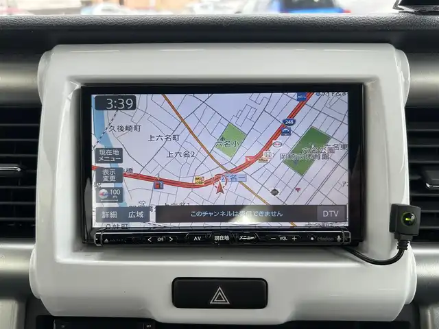 スズキ ハスラー G 愛知県 2016(平28)年 6.1万km クールカーキPM ワンオーナー/社外SDナビ/AMFM/CD/DVD/BT/バックカメラ/ETC/プッシュスタート/前後ドライブレコーダー/衝突軽減ブレーキ/シートヒーター/HIDヘッドライト/純正フロアマット/保証書/取扱説明書/スペアキー