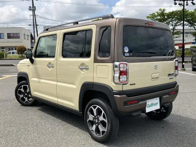 スズキ ハスラー Jスタイル Ⅱ 鳥取県 2022(令4)年 0.8万km シフォンアイボリーメタリック/ウッディブラウン2トーンルーフ 純正9インチナビ/フルセグ/CD/DVD/BT/USB/全方位モニター・ETC/デュアルセンサーブレーキサポート/レーンキープアシスト/レーダークルーズコントロール/前後ドライブレコーダー/パーキングセンサー/前席シートヒーター/LEDヘットライト/純正15インチアルミホイール/プッシュエンジンスタート/スマートキー×２/アイドリングストップ/ルーフレール/フロアマット