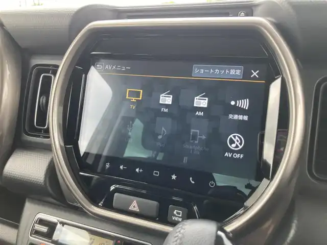 スズキ ハスラー Jスタイル Ⅱ 鳥取県 2022(令4)年 0.8万km シフォンアイボリーメタリック/ウッディブラウン2トーンルーフ 純正9インチナビ/フルセグ/CD/DVD/BT/USB/全方位モニター・ETC/デュアルセンサーブレーキサポート/レーンキープアシスト/レーダークルーズコントロール/前後ドライブレコーダー/パーキングセンサー/前席シートヒーター/LEDヘットライト/純正15インチアルミホイール/プッシュエンジンスタート/スマートキー×２/アイドリングストップ/ルーフレール/フロアマット