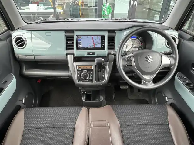 スズキ ハスラー タフワイルド 愛媛県 2019(令1)年 4万km オフブルーメタリック/ブラック 2トーン ワンオーナー/社外メモリナビ/CD/DVD/BT/MSV/iPod/DTV/バックカメラ/ETC/前後ドライブレコーダー/前席シートヒーター/ハーフレザーシート/衝突被害軽減ブレーキ/レーンキープアシストシステム/キセノンヘッドライト/オートライト/フォグランプ/純正フロアマット/純正ドアバイザー/プッシュスタート/スマートキー/スペアキー１本/保証書/取扱説明書