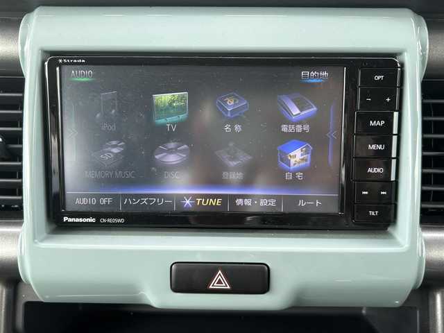スズキ ハスラー タフワイルド 愛媛県 2019(令1)年 4万km オフブルーメタリック/ブラック 2トーン ワンオーナー/社外メモリナビ/CD/DVD/BT/MSV/iPod/DTV/バックカメラ/ETC/前後ドライブレコーダー/前席シートヒーター/ハーフレザーシート/衝突被害軽減ブレーキ/レーンキープアシストシステム/キセノンヘッドライト/オートライト/フォグランプ/純正フロアマット/純正ドアバイザー/プッシュスタート/スマートキー/スペアキー１本/保証書/取扱説明書