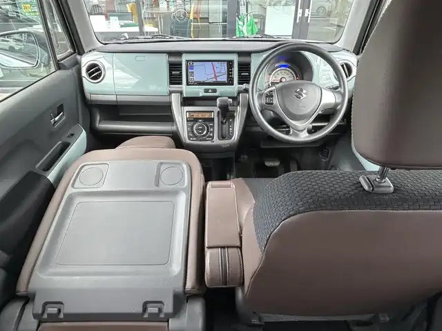 スズキ ハスラー タフワイルド 愛媛県 2019(令1)年 4万km オフブルーメタリック/ブラック 2トーン ワンオーナー/社外メモリナビ/CD/DVD/BT/MSV/iPod/DTV/バックカメラ/ETC/前後ドライブレコーダー/前席シートヒーター/ハーフレザーシート/衝突被害軽減ブレーキ/レーンキープアシストシステム/キセノンヘッドライト/オートライト/フォグランプ/純正フロアマット/純正ドアバイザー/プッシュスタート/スマートキー/スペアキー１本/保証書/取扱説明書