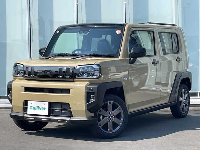 ダイハツ タフト G ダーククロムベンチャー 神奈川県 2025(令7)年 0.1千km サンドベージュメタリック 追従クルーズコントロール /オートブレーキホールド/LEDヘッドライト　/オートマチックハイビーム　/オートライト　/フォグライト　/シートヒーター　/純正アルミホイル/電動格納ミラー/スマートキー/プッシュスタート/スペアキー　/ABS　/横滑り防止装置/衝突被害軽減システム/盗難防止装置　/コーナーセンサー　/レーンキープアシスト/パーキングアシスト/保証書/取扱説明書