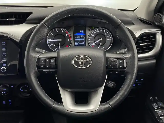 トヨタ ハイラックス Z 愛知県 2024(令6)年 1.4万km ダークブルーマイカ メーカーOPディスプレオーディオナビ/Bluetooth/AndroidAuto／AppleCarplay/ETC/パノラミックビューモニター/コーナーセンサー/衝突軽減ブレーキ/LEDヘッドライト/４WD/ディーゼルターボ/禁煙車