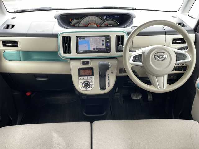 ダイハツ ムーヴ キャンバス G ホワイトアクセント リミテッド SAⅢ 山口県 2019(令1)年 1.9万km ファインミントメタリック 純正メモリナビ【NMZK-W71D】/・AM/FM/iPod/CD/DVD/Bluetooth/フルセグテレビ/アラウンドビューモニター/ETC/ドライブレコーダー/両側パワースライドドア/純正フロアマット/ドアバイザー/スマートキー/プッシュアップスタート/フルオートエアコン/アイドリングストップ/LEDヘッドランプ/フォグランプ/オートライト/スマートアシスト/・衝突警報機能/・誤発進抑制機能/・車線逸脱抑制機能/・ふらつき警報/・標識認識機能/・オートハイビーム/・アダプティブドライビングビーム/・レーンキープコントロール/・クリアランスソナー/盗難防止装置/取扱説明書/保証書