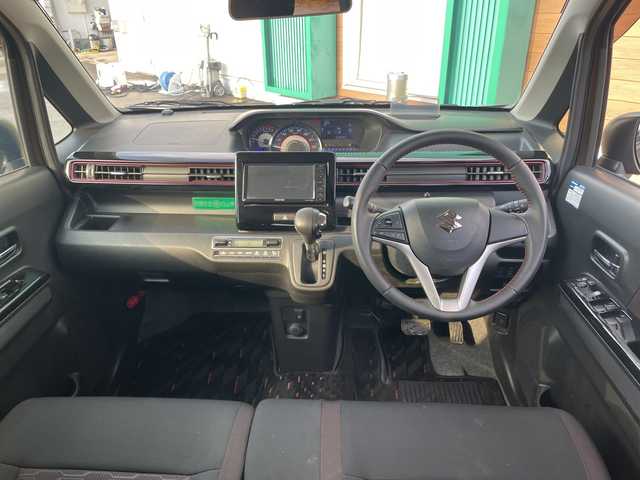 スズキ ワゴンＲ スティングレー HYBRID X 宮崎県 2018(平30)年 6.1万km ブレイブカーキP 純正ナビ　フルセグTV　シートヒーター　ヘッドアップディスプレィ　LEDヘッドライト　プッシュスタートシステム　衝突軽減ブレーキ　レーンキープ　横滑り防止　オートライト