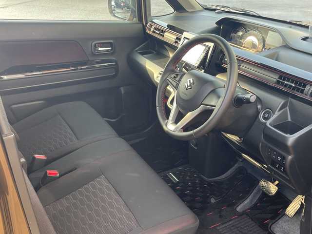 スズキ ワゴンＲ スティングレー HYBRID X 宮崎県 2018(平30)年 6.1万km ブレイブカーキP 純正ナビ　フルセグTV　シートヒーター　ヘッドアップディスプレィ　LEDヘッドライト　プッシュスタートシステム　衝突軽減ブレーキ　レーンキープ　横滑り防止　オートライト