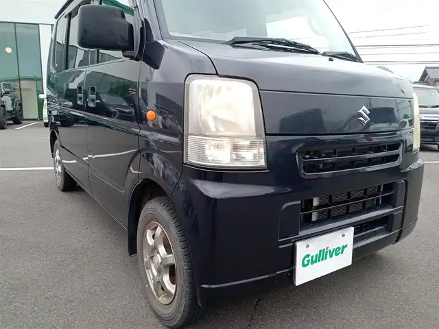 スズキ エブリイ ジョイン 福井県 2013(平25)年 5.9万km ブルーイッシュブラックパール3 ワンオーナー車/４WD/盗難防止装置/カーオーディオ（CD/AM/FM）/ダブルエアバッグ/リモコンキー/サマータイヤ積込/保証書・取説