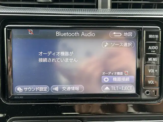 トヨタ アクア S 福岡県 2018(平30)年 2万km ジュエリーパープルマイカM ・純正ナビ/　CD　Bluetooth　ワンセグ/・ハロゲンオートライト/・オートハイビーム/・衝突軽減/・レーンキープ/・プッシュスタート/・スペアキー