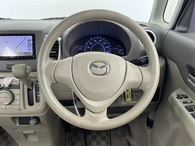 マツダ フレアワゴン XS 大分県 2014(平26)年 8.3万km フォレストアクアM 社外SDナビ/（Bluetooth/フルセグ/CD/DVD)/バックカメラ/全方位型ドライブレコーダー/片側パワースライドドア/オートエアコン/白革調シートカバー/ヘッドライトレベライザー/電動格納ミラー/スマートキー・プッシュスタート/保証書・取扱説明書/スペアキー