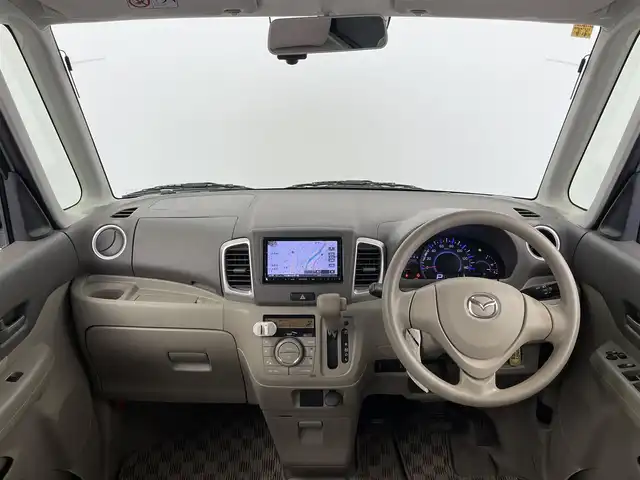 マツダ フレアワゴン XS 大分県 2014(平26)年 8.3万km フォレストアクアM 社外SDナビ/（Bluetooth/フルセグ/CD/DVD)/バックカメラ/全方位型ドライブレコーダー/片側パワースライドドア/オートエアコン/白革調シートカバー/ヘッドライトレベライザー/電動格納ミラー/スマートキー・プッシュスタート/保証書・取扱説明書/スペアキー