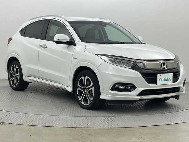 ホンダ ヴェゼル ハイブリッド Z ホンダセンシング 新潟県 2019(令1)年 2.9万km プラチナホワイトパール ホンダセンシング/純正8インチナビ/　CD/DVD/Bluetooth/フルセグTV/バックカメラ/レーダークルーズコントロール/LEDオートライト/ハーフレザーシート/シートヒーター/純正17インチアルミホイール/パドルシフト/ルーフレール/レーンキープアシスト/電格ミラー/ウィンカーミラー/スマートキー/ビルトインETC