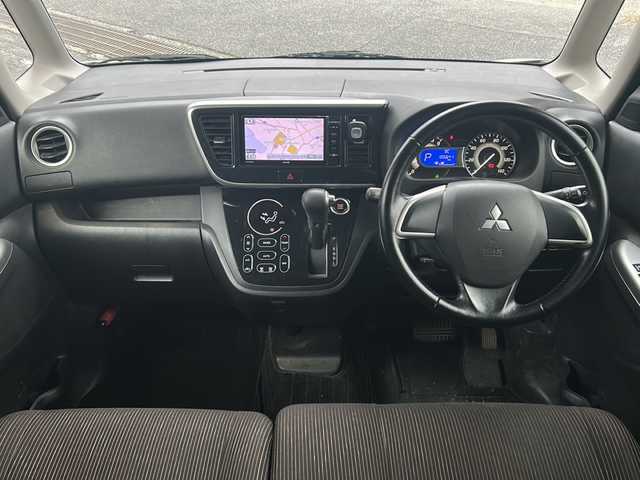 三菱 ｅＫスペース カスタムT 京都府 2014(平26)年 10.6万km シルキーホワイト 社外ナビ　AVN-Z03iW/・フルセグTV/BT Audio/CD/DVD/AM/FM/・バック/フロント/サイドカメラ/ETC/４WD/ターボ/両側パワースライドドア/プッシュスタート/横滑り防止/電格ウィンカーミラー/サンシェード/純正ドアバイザー/純正フロアマット/保証書/取扱説明書/スペアキー