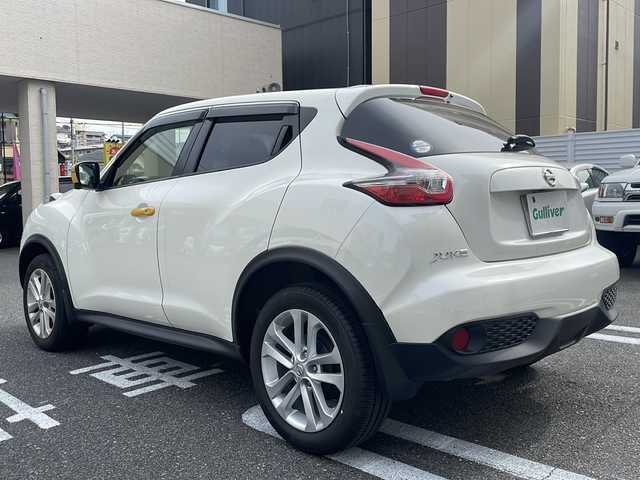 日産 ジューク 15RX V アーバンセレ パーソナライゼーション 広島県 2018(平30)年 8.4万km ブリリアントホワイトパール /登録時走行距離/　　　　　　　84082キロ/ワンオーナー/アイドリングストップ/純正ナビ/アラウンドビューモニター/地デジ/オートライト/スペアキー×１/ETC/新車時整備手帳/　　【保証書】/取扱説明書/