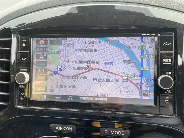 日産 ジューク 15RX V アーバンセレ パーソナライゼーション 広島県 2018(平30)年 8.4万km ブリリアントホワイトパール /登録時走行距離/　　　　　　　84082キロ/ワンオーナー/アイドリングストップ/純正ナビ/アラウンドビューモニター/地デジ/オートライト/スペアキー×１/ETC/新車時整備手帳/　　【保証書】/取扱説明書/