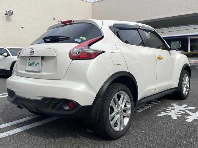 日産 ジューク 15RX V アーバンセレ パーソナライゼーション 広島県 2018(平30)年 8.4万km ブリリアントホワイトパール /登録時走行距離/　　　　　　　84082キロ/ワンオーナー/アイドリングストップ/純正ナビ/アラウンドビューモニター/地デジ/オートライト/スペアキー×１/ETC/新車時整備手帳/　　【保証書】/取扱説明書/