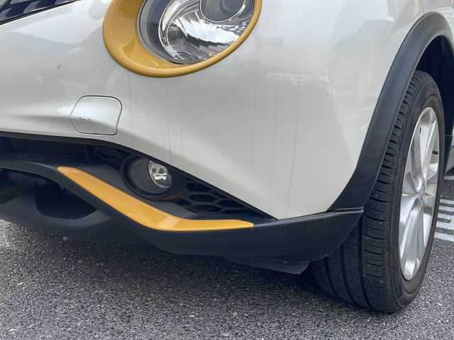 日産 ジューク 15RX V アーバンセレ パーソナライゼーション 広島県 2018(平30)年 8.4万km ブリリアントホワイトパール /登録時走行距離/　　　　　　　84082キロ/ワンオーナー/アイドリングストップ/純正ナビ/アラウンドビューモニター/地デジ/オートライト/スペアキー×１/ETC/新車時整備手帳/　　【保証書】/取扱説明書/