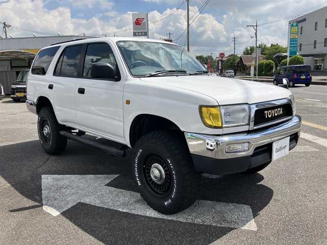 トヨタ ハイラックス サーフ SSR－V ワイド 広島県 2001(平13)年 17.3万km ホワイト/ホワイト 社外バンパー/TOYOTAグリル/DEAN16インチアルミ/社外サイドステップ/純正CDオーディオ