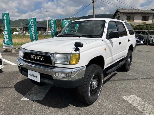 トヨタ ハイラックス サーフ SSR－V ワイド 広島県 2001(平13)年 17.3万km ホワイト/ホワイト 社外バンパー/TOYOTAグリル/DEAN16インチアルミ/社外サイドステップ/純正CDオーディオ