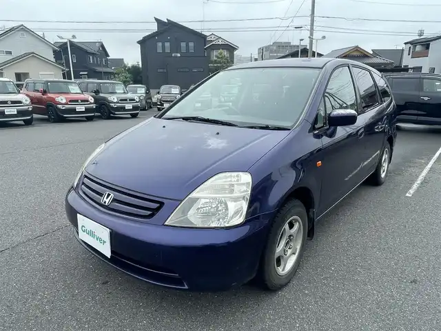 ホンダ ストリーム L 茨城県 2001(平13)年 11.8万km 紺 社外ナビ/ワンオーナー/車外バックカメラ/ドラレコ/社外アルミホイール/純正フロアマット