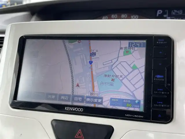 ダイハツ タント X ホワイトアクセント SA Ⅱ 滋賀県 2016(平28)年 5.7万km ホワイト/シルキーブルーパール 2トーン 禁煙車/KENWOOD製ナビ/CD/DVD/USB/iPod/フルセグTV/バックカメラ/ETC/両側パワースライドドア/ステアリングスイッチ/ツートンルーフ/衝突軽減ブレーキ/オートライト/プッシュスタート/スマートキー/ドアバイザー