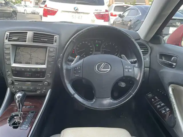 レクサス ＩＳ 埼玉県 2008(平20)年 9.3万km レッドマイカクリスタルシャイン 純正ナビ/バックカメラ/クルーズコントロール/本革シート/・パワーシート（D席/N席）/・シートヒーター/シートベンチレーション（D席/N席）/純正AWホイール/純正フロアマット/ETC/スペアキー/保証書/取扱説明書