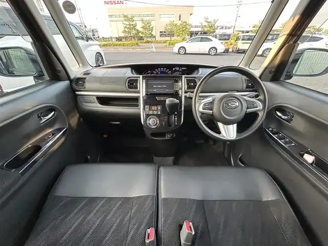 ダイハツ タント カスタム X トップED SA Ⅲ 福島県 2018(平30)年 6.9万km ブラックマイカメタリック 4WD/純正ナビ（CD/DVD/BT/USB）/バックカメラ/純正フロアマット/衝突軽減ブレーキ/シートヒーター/横滑り防止機能/アイドリングストップ/片側パワースライドドア/電格ミラー/シガーソケット/エンジンスターター/オートビーム/オートハイビーム