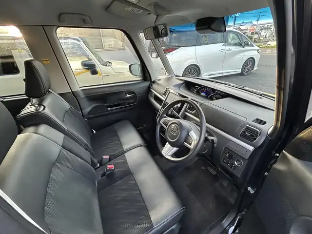 ダイハツ タント カスタム X トップED SA Ⅲ 福島県 2018(平30)年 6.9万km ブラックマイカメタリック 4WD/純正ナビ（CD/DVD/BT/USB）/バックカメラ/純正フロアマット/衝突軽減ブレーキ/シートヒーター/横滑り防止機能/アイドリングストップ/片側パワースライドドア/電格ミラー/シガーソケット/エンジンスターター/オートビーム/オートハイビーム