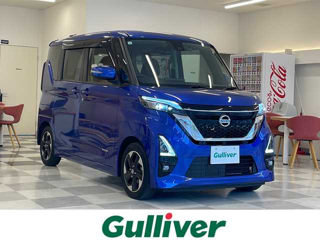 日産 ルークス HWS X プロパイロットED 岐阜県 2021(令3)年 3.7万km アトランティックブルー プロパイロット/エマージェンシーブレーキ/アラウンドビューモニター/純正ナビ/フルセグTV/Bluetooth/全周囲モニター/踏間違防止/ETC/ドライブレコーダー/リアサンシェード/シートバックテーブル/アイドリングストップ/ハンズフリースライドドア