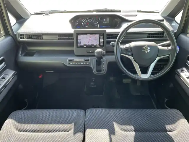 スズキ ワゴンＲ HYBRID FZ 福岡県 2019(令1)年 5.2万km ブルーイッシュブラックパール3 社外ナビ(フルセグテレビ・DISC・FM・AM・BT)/運転席シートヒーター/ビルトインETC/衝突軽減ブレーキ/車線逸脱警報/横滑り防止装置/純正フロアマット/プッシュスタート/スマートキー/ドアバイザー