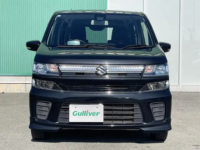 スズキ ワゴンＲ HYBRID FZ 福岡県 2019(令1)年 5.2万km ブルーイッシュブラックパール3 社外ナビ(フルセグテレビ・DISC・FM・AM・BT)/運転席シートヒーター/ビルトインETC/衝突軽減ブレーキ/車線逸脱警報/横滑り防止装置/純正フロアマット/プッシュスタート/スマートキー/ドアバイザー