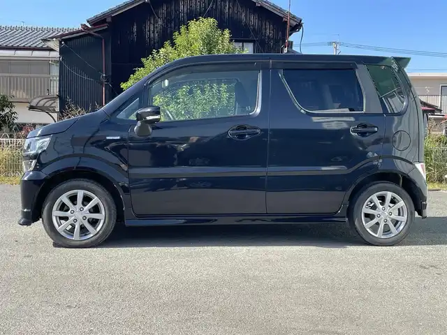 スズキ ワゴンＲ HYBRID FZ 福岡県 2019(令1)年 5.2万km ブルーイッシュブラックパール3 社外ナビ(フルセグテレビ・DISC・FM・AM・BT)/運転席シートヒーター/ビルトインETC/衝突軽減ブレーキ/車線逸脱警報/横滑り防止装置/純正フロアマット/プッシュスタート/スマートキー/ドアバイザー