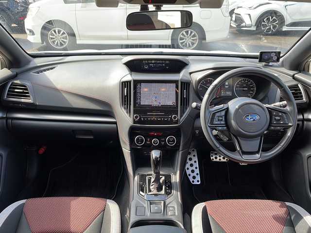 スバル インプレッサ スポーツ STI スポーツ 石川県 2021(令3)年 5.9万km セラミックホワイト 純正DIATONE SOUNDナビ/(CD/DVD/BT/フルセグTV)/バック、サイド、フロントカメラ/衝突被害軽減システム/車線逸脱警報/クルーズコントロール/横滑り防止装置/ETC/純正前後ドライブレコーダー/リバース連動ミラー/アイドリングストップ/LEDヘッドライト/フォグランプ/オートライト/純正アルミホイール/プッシュスタート/スマートキー/フロアマット/スペアキー