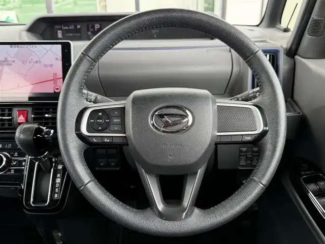 ダイハツ タント カスタム RS 道南・函館 2019(令1)年 6.1万km ブラックマイカメタリック ・衝突被害軽減ブレーキ/・車線逸脱警報/・純正9インチメモリナビ/・フルセグTV/・バックカメラ/・ナビ連動ドライブレコーダー/・両側パワースライドドア/・純正AW付ノーマルタイヤ積込/・前席シートヒーター/・LEDヘッドライト/・フロントフォグランプ/・オートライト/・スマートキー/・エンジンプッシュスタート