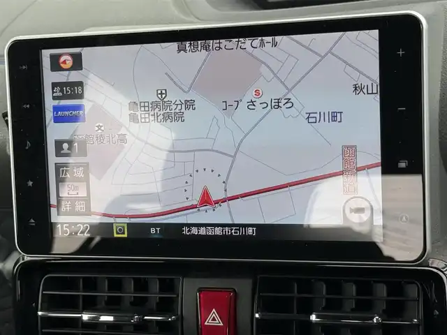 ダイハツ タント カスタム RS 道南・函館 2019(令1)年 6.1万km ブラックマイカメタリック ・衝突被害軽減ブレーキ/・車線逸脱警報/・純正9インチメモリナビ/・フルセグTV/・バックカメラ/・ナビ連動ドライブレコーダー/・両側パワースライドドア/・純正AW付ノーマルタイヤ積込/・前席シートヒーター/・LEDヘッドライト/・フロントフォグランプ/・オートライト/・スマートキー/・エンジンプッシュスタート