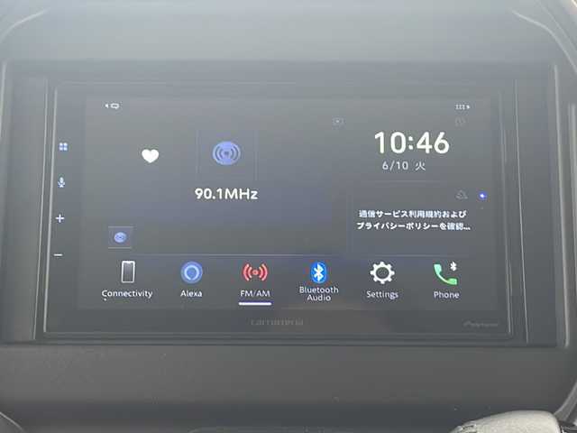 スズキ ハスラー Jスタイル Ⅱ ターボ 静岡県 2022(令4)年 0.4万km シフォンアイボリーメタリック/ガンメタリック2トーン ワンオーナー/社外ディスプレイオーディオ/Bluetooth/衝突軽減ブレーキ/ハーフレザーシート/シートヒーター/LEDヘッドライト/オートライト/LEDフォグランプ/純正15インチAW/スマートキー/スペアキー/保証書/取説