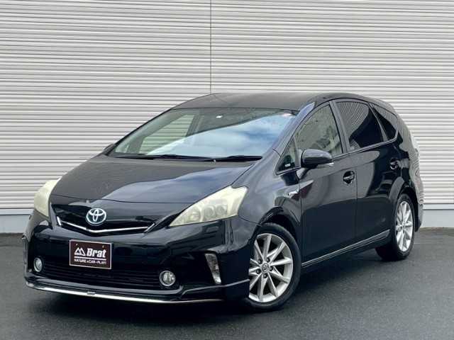 トヨタ プリウス α S ツーリングセレクション 岩手県 2012(平24)年 7.8万km ブラック AIS検査済み/【2510034378】/純正HDDナビ/ステリモ/電格ミラー/フォグライト/寒冷地仕様/ヘッドライトウォッシャー/LEDヘッドライト/オートライト