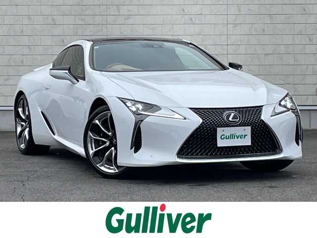 レクサス ＬＣ 500h Sパッケージ 群馬県 2017(平29)年 7.7万km ホワイトノーヴァガラスフレーク 純正黒キャリパー　/純正ＯＰ２１インチＡＷ　/アクティブウィング　/マークレビンソン　/茶革シート　/茶革内装　/純正メモリーナビ　/前席エアシート　/茶革ステアリング　/Ｍｉｒａｃａｓｔ　/純正ビルトインＥＴＣ２．０/Bluetooth/パーキングソナー/アイドリングストップ/アダプティブクルーズコントロール/パドルシフト/BSM/オートワイパー/AHB/電動ステアリング/シートセットポジションメモリー/LEDヘッドライト/純正フロアマット/スマートキー/スペアキー1本/パワーステアリング/バックカメラ/フルセグ