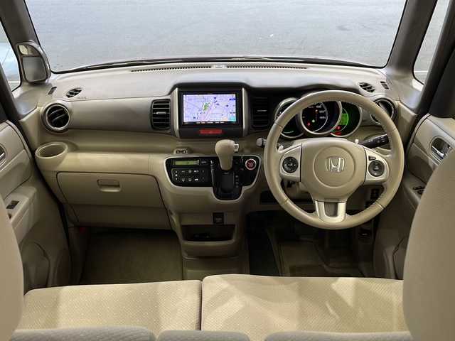 ホンダ Ｎ ＢＯＸ G ターボ Lパッケージ 栃木県 2014(平26)年 8.5万km プレミアムディープロッソパール 社外ナビ/（CD/ワンセグTV/USB）/ETC/両側パワースライドドア/オートライト/横滑り防止装置/スマートキー/プッシュスタート/アイドリングストップ/電動格納ミラー/純正アルミホイール/純正フロアマット