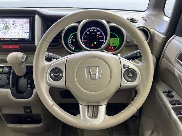 ホンダ Ｎ ＢＯＸ G ターボ Lパッケージ 栃木県 2014(平26)年 8.5万km プレミアムディープロッソパール 社外ナビ/（CD/ワンセグTV/USB）/ETC/両側パワースライドドア/オートライト/横滑り防止装置/スマートキー/プッシュスタート/アイドリングストップ/電動格納ミラー/純正アルミホイール/純正フロアマット