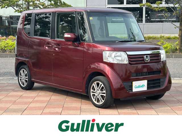 ホンダ Ｎ ＢＯＸ G ターボ Lパッケージ 福島県 2014(平26)年 8.5万km プレミアムディープロッソパール 社外ナビゲーション/型番：AVN‐G01/【CD/DVD/TV】/ETC/両側パワースライドドア/クルーズコントロール/アイドリングストップ/純正フロアマット