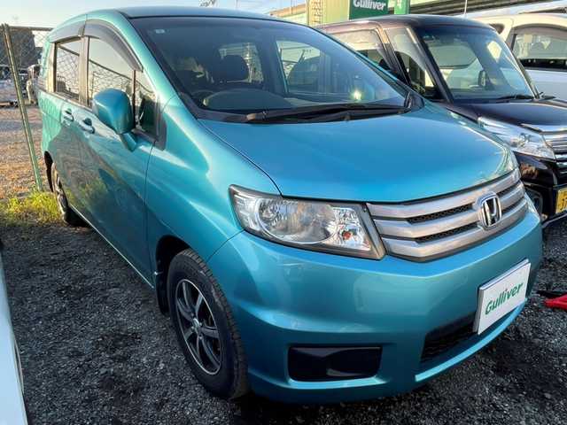 ホンダ フリード スパイク G ジャストセレクション 福岡県 2013(平25)年 12.8万km クールターコイズメタリック 社外ナビ/片側パワースライドドア/バックカメラ/オートライト/ETC