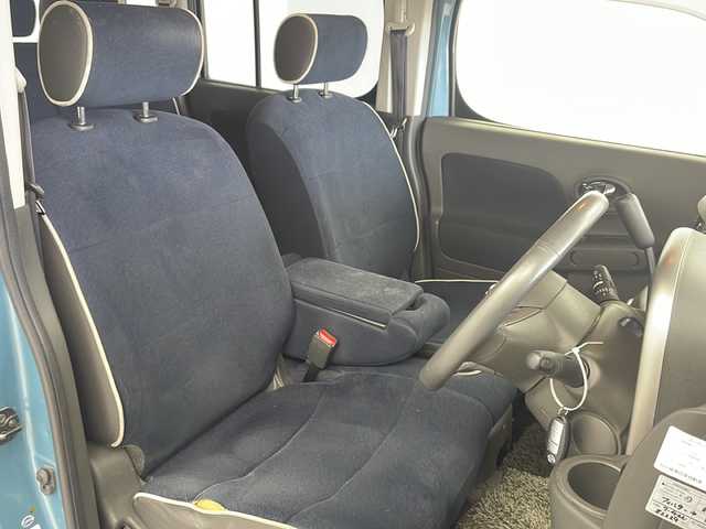 日産 キューブ 15X インディゴ+プラズマ 岐阜県 2011(平23)年 8.3万km アッシュブルー プッシュスタート/スマートキー/スタッドレス積込み（社外アルミホイール）/パワーウィンドウ/ドアバイザー/エアバック（運転席＋助手席）/電格ミラー/純正メーカーナビ/Bluetooth接続/フルセグテレビ/ベンチシート/純正マット