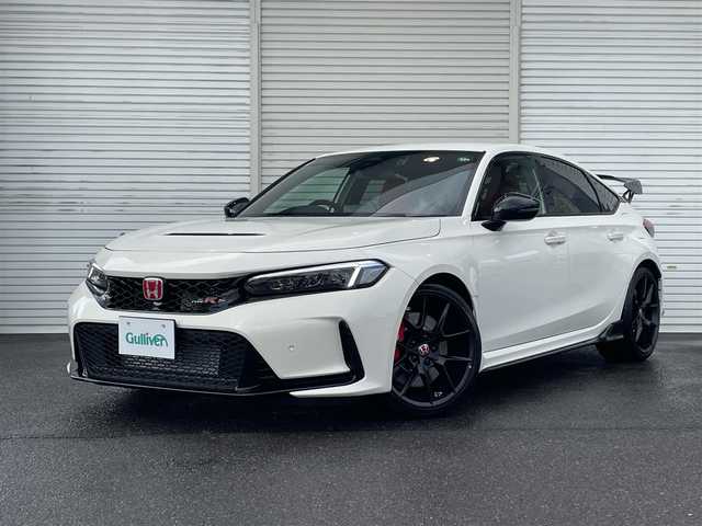 ホンダ シビック タイプR 福島県 2024(令6)年 0.1万km未満 チャンピオンシップホワイト ワンオーナー/ホンダコネクトディスプレーナビ/BT/USB/フルセグTV/ホンダセンシング/レーダークルーズコントロール/クリアランスソナー/ステアリングリモコン/バックカメラ/プッシュスタート/ドアバイザー/オートライト/フルLEDヘッドライト/ビルトインETC 2.0/純正ドライブレコーダー/USB充電ポート