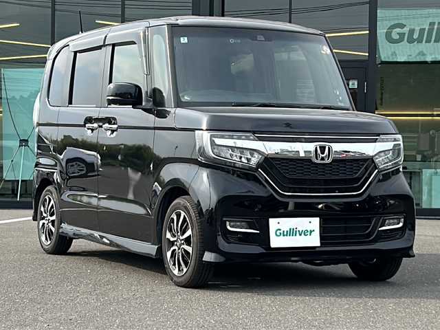 ホンダ Ｎ ＢＯＸ カスタム G L ホンダセンシング 鹿児島県 2020(令2)年 4.8万km クリスタルブラックパール 社外ナビ／Bluetooth／DVD／CD/KENWOOD（MDV-S707L）/クルーズコントロール/オートライト/両側パワースライドドア/プッシュスタートボタン/パワーウィンドウ/レーンアシスト/フルセグ/バックカメラ/ETC