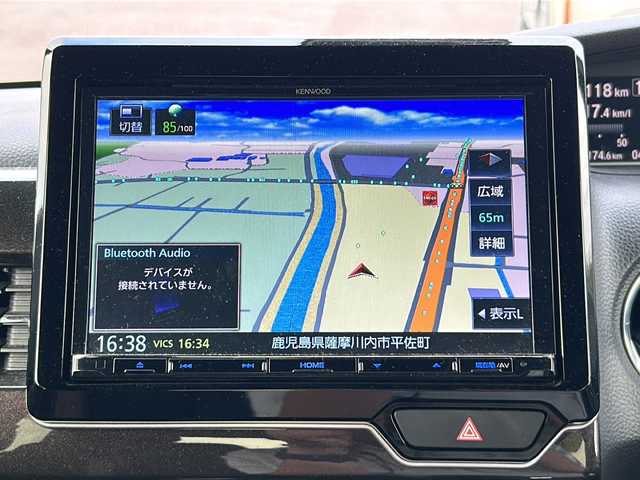 ホンダ Ｎ ＢＯＸ カスタム G L ホンダセンシング 鹿児島県 2020(令2)年 4.8万km クリスタルブラックパール 社外ナビ／Bluetooth／DVD／CD/KENWOOD（MDV-S707L）/クルーズコントロール/オートライト/両側パワースライドドア/プッシュスタートボタン/パワーウィンドウ/レーンアシスト/フルセグ/バックカメラ/ETC