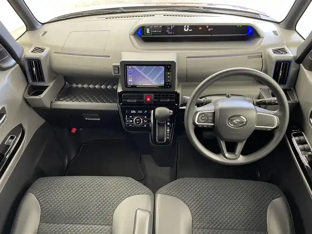 ダイハツ タント カスタム X 群馬県 2019(令1)年 4.6万km ファイアークォーツレッドM 純正ナビ バックカメラ　衝突被害軽減ブレーキ　ウェルカムオープン両側電動スライドドア　ロングスライドシート　ハーフレザーシート　前席シートヒーター　アイドリングストップ　LED　オートライト　禁煙車