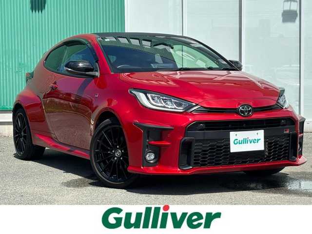 トヨタ ＧＲヤリス RS 福岡県 2021(令3)年 6.3万km エモーショナルレッドⅡ カーボン調ルーフ/トヨタセーフティセンス/レーダークルーズコントロール/前後ドラレコ/SRSエアバッグ/バックカメラ/純正ディスプレイオーディオナビ/フルセグTV/ビルトインETC2.0/ドライブレコーダー/純正18インチアルミ/LEDヘッドランプ/LEDフォグランプ/オートマチックハイビーム/シートヒーター/ヒートハンドル/クリアランスソナー/電動パーキングブレーキ/左右独立温度調整オートエアコン/アルミペダル/オートライト/禁煙車