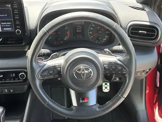 トヨタ ＧＲヤリス RS 福岡県 2021(令3)年 6.3万km エモーショナルレッドⅡ カーボン調ルーフ/トヨタセーフティセンス/レーダークルーズコントロール/前後ドラレコ/SRSエアバッグ/バックカメラ/純正ディスプレイオーディオナビ/フルセグTV/ビルトインETC2.0/ドライブレコーダー/純正18インチアルミ/LEDヘッドランプ/LEDフォグランプ/オートマチックハイビーム/シートヒーター/ヒートハンドル/クリアランスソナー/電動パーキングブレーキ/左右独立温度調整オートエアコン/アルミペダル/オートライト/禁煙車