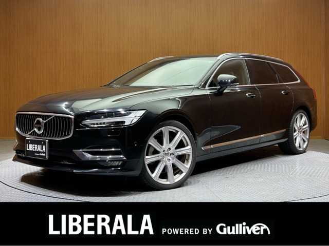 ボルボ Ｖ９０ T6 AWD インスクリプション 千葉県 2017(平29)年 3.8万km 黒Ｍ 茶革シート　/パノラマSR　/Bowers/Wilkinsサウンド　/HUD　/ACC/ナビ　/TV/360°Bluetooth接続　/CarPlay　/シートH　/ベンチレーション　/アクティブパーキング　/電動リアゲート　/LEDライト　/衝突軽減B　/LKA/BSM /ETC